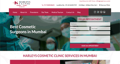 Desktop Screenshot of harleyscosmeticclinic.co.in